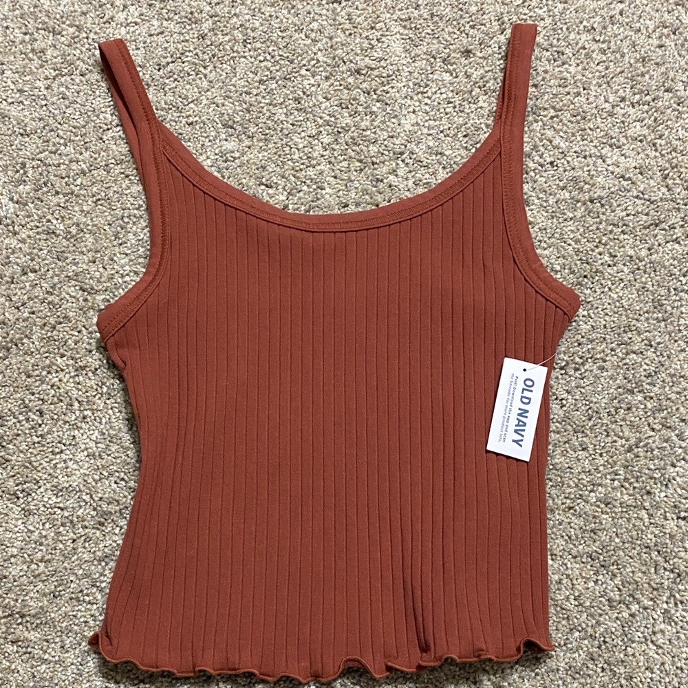 Old Navy Women's Ribbed Camisole - Terracotta